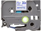 Brother TZE-253 cinta para impresora de etiquetas Azul sobre blanco (3)
