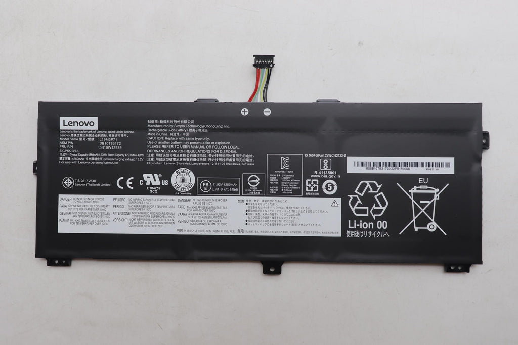 50Wh Li-ion internal battery