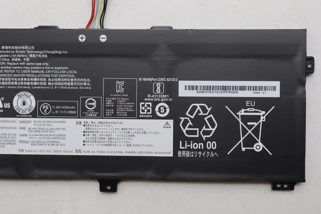 50Wh Li-ion internal battery