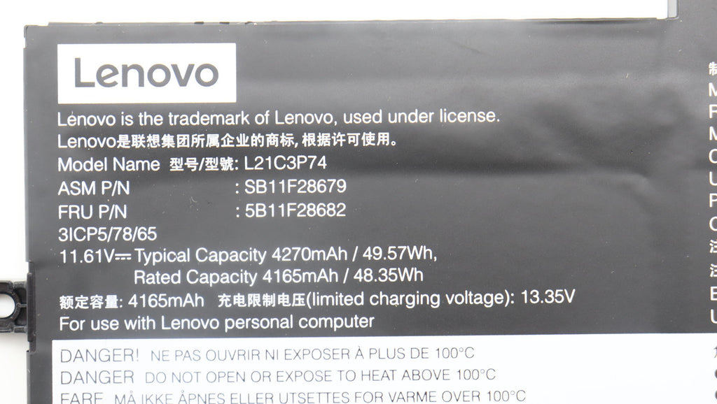 3-cell lithium-ion laptop
