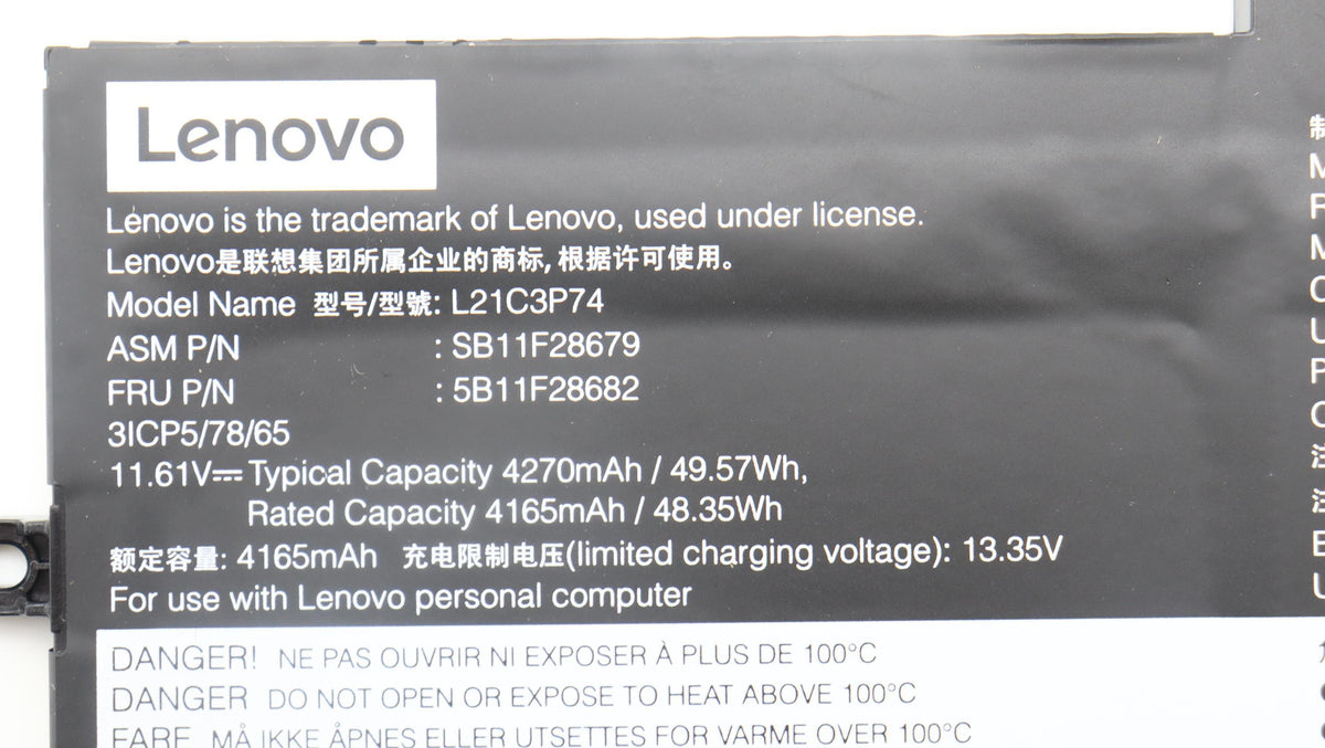 3-cell lithium-ion laptop