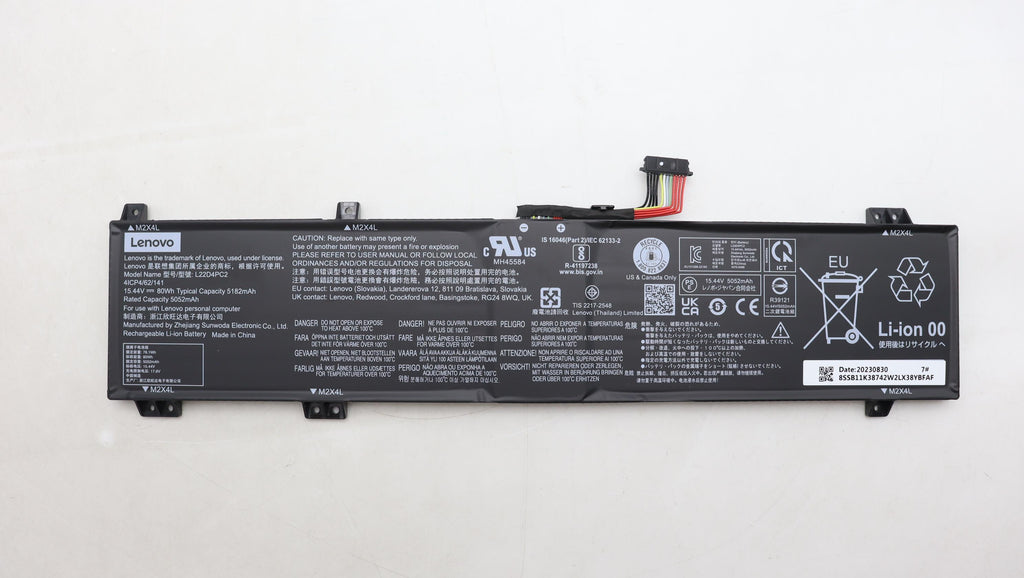 80Wh 4-cell laptop battery,