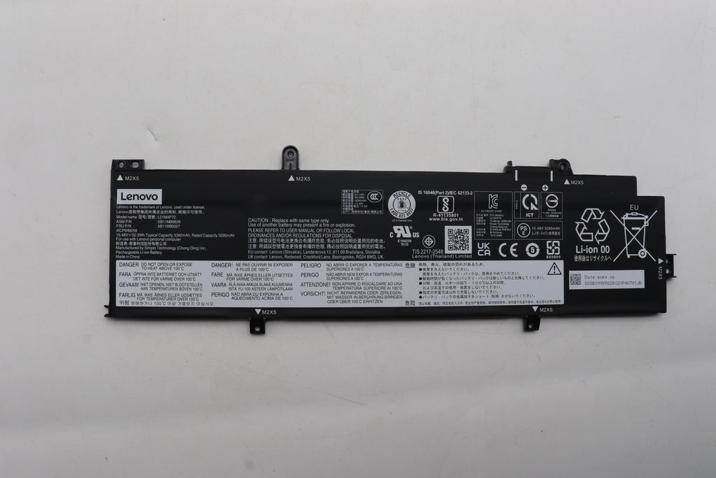 52.5Wh Lithium-Ion internal