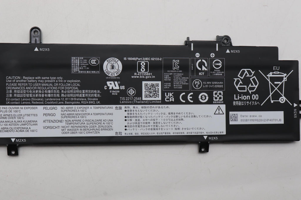52.5Wh Lithium-Ion internal
