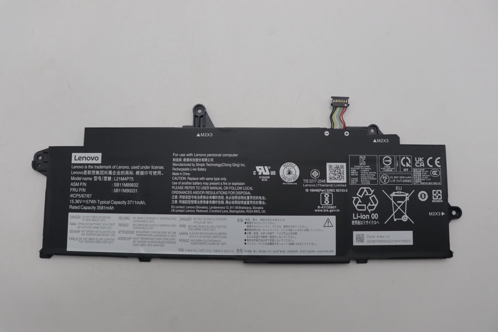 57Wh internal lithium-ion