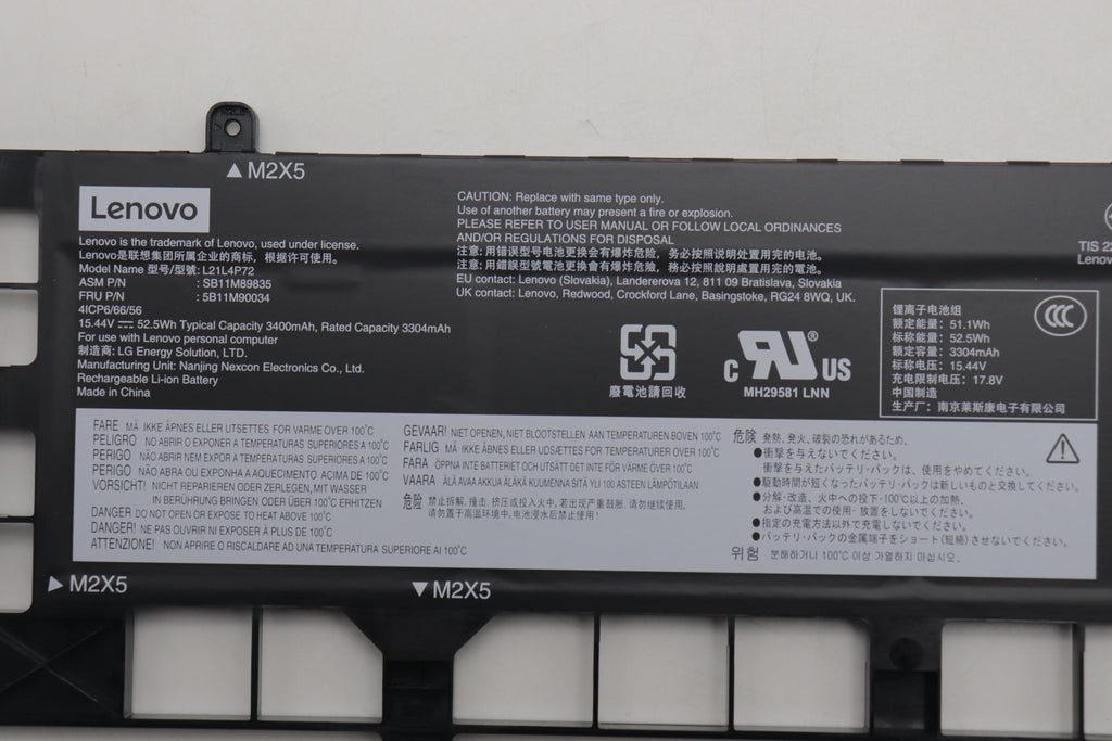 52.5Wh internal lithium-ion