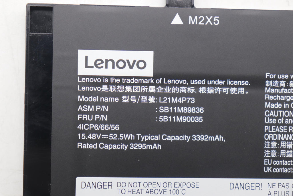 52.5Wh lithium-ion internal