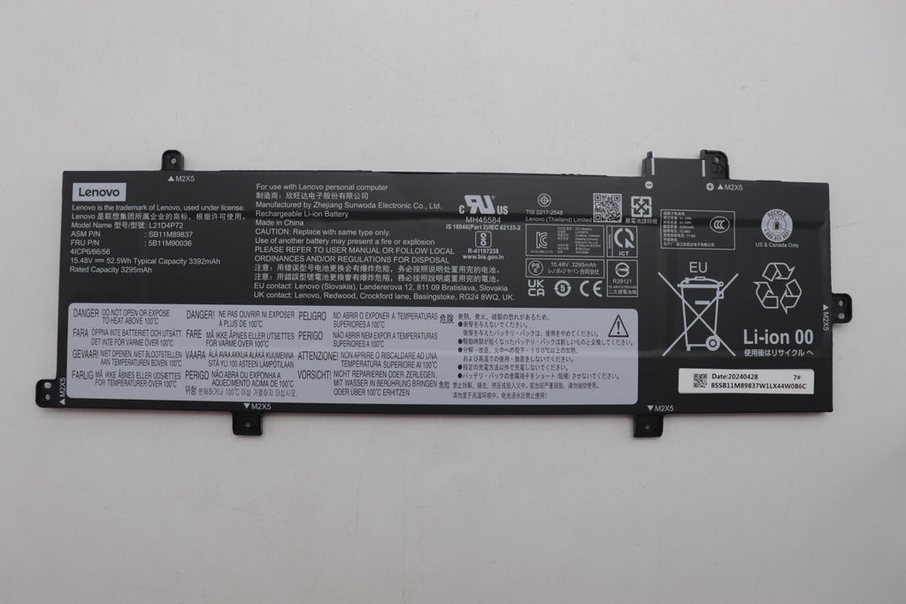 Internal Lithium-Ion battery