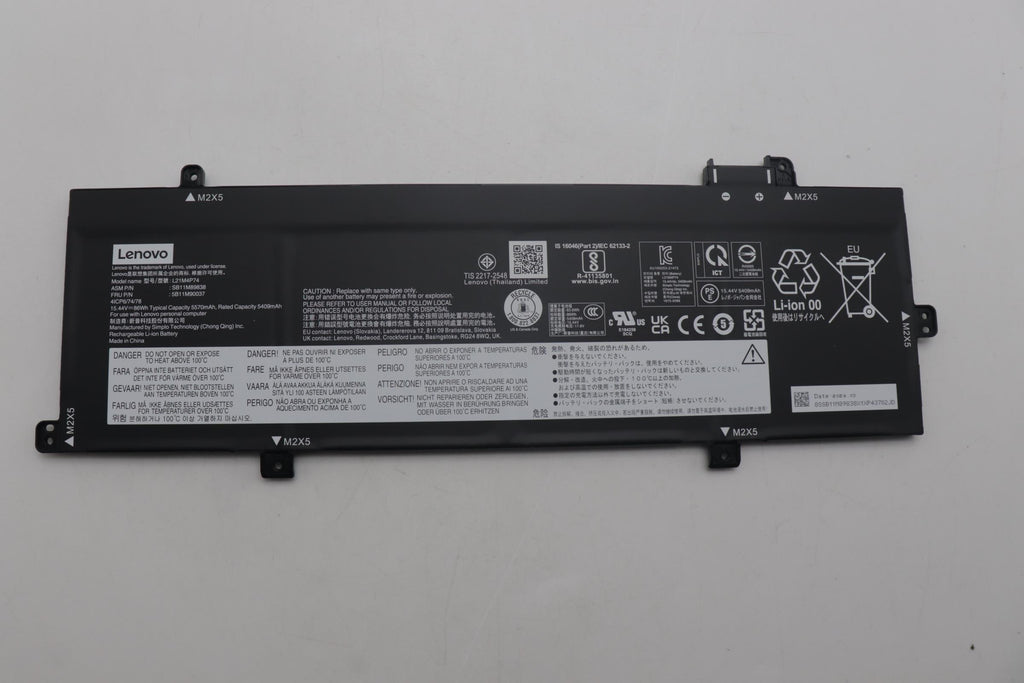 86Wh internal lithium-ion