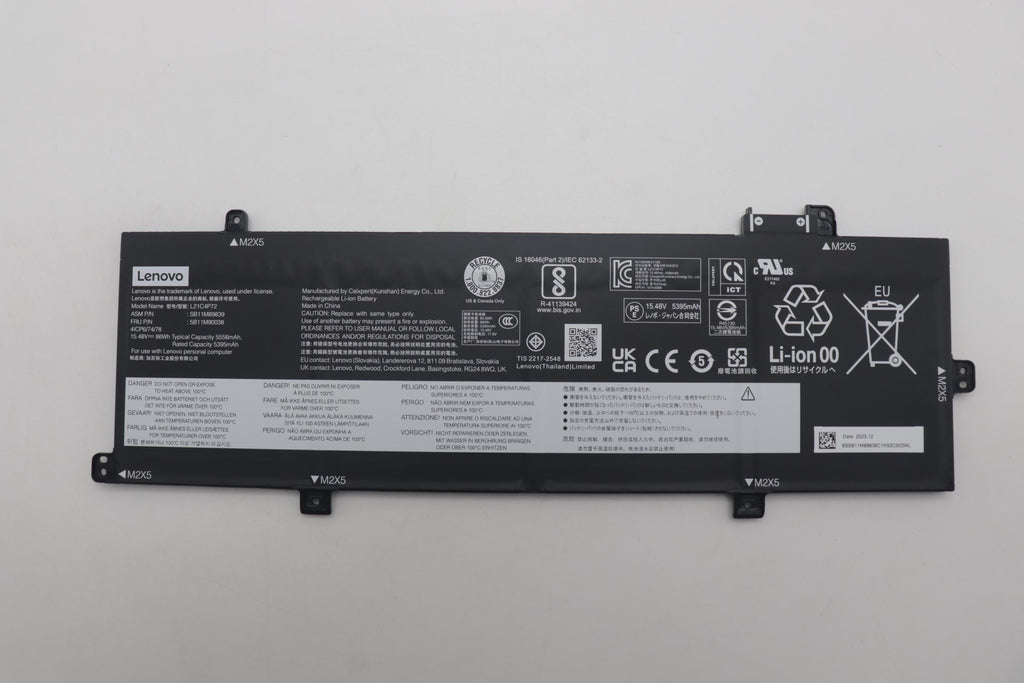 86Wh Internal Lithium-Ion