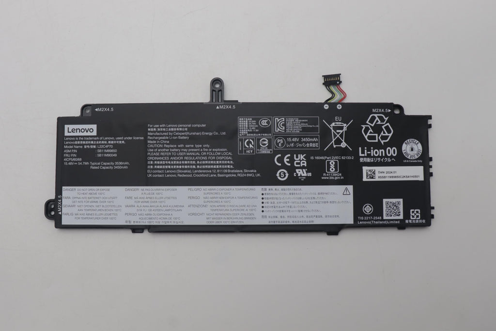 54.7Wh internal lithium-ion
