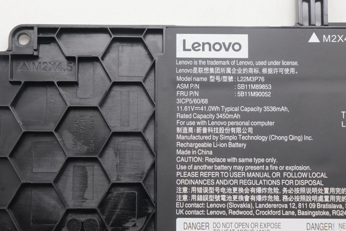 41Wh 3-cell lithium-ion