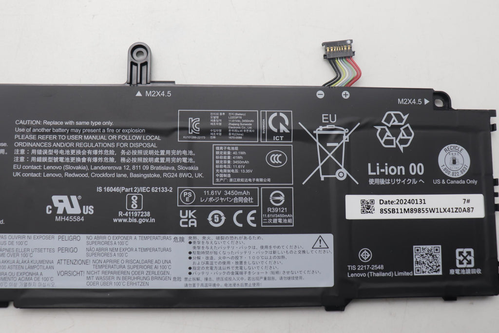 41Wh internal lithium-ion