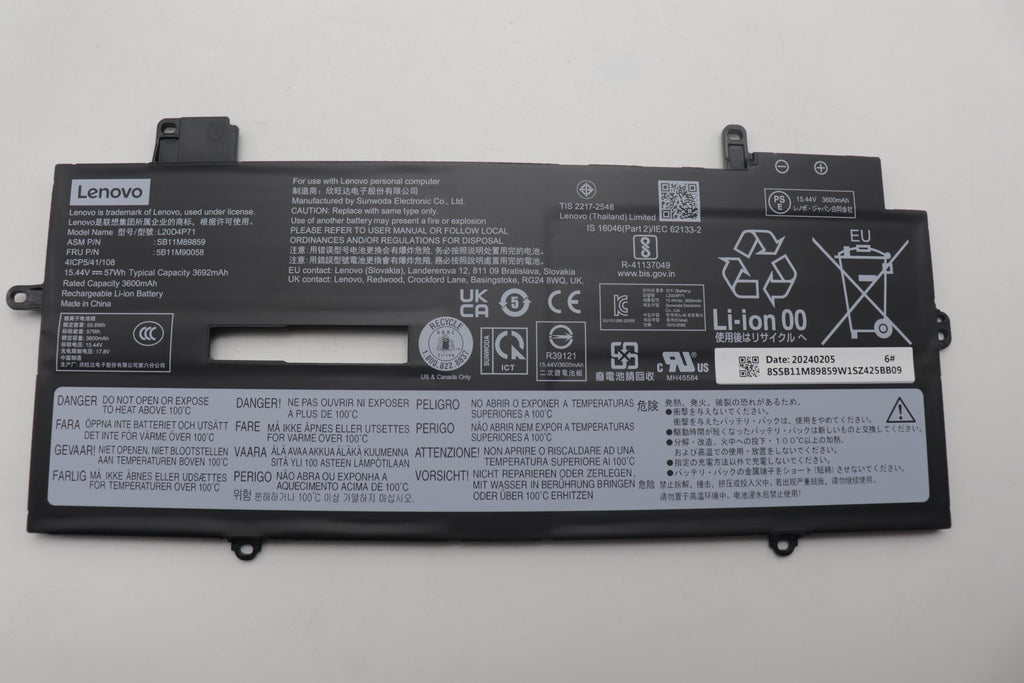 Internal 4-cell Lithium-Ion