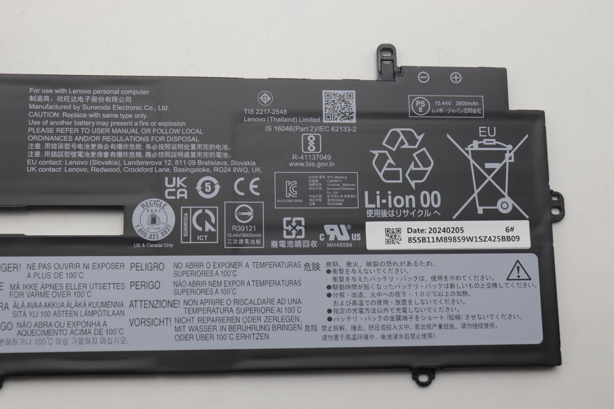 Internal 4-cell Lithium-Ion