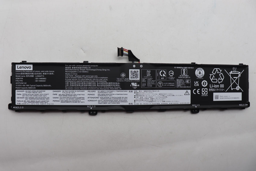 90.1Wh internal Lithium-Ion