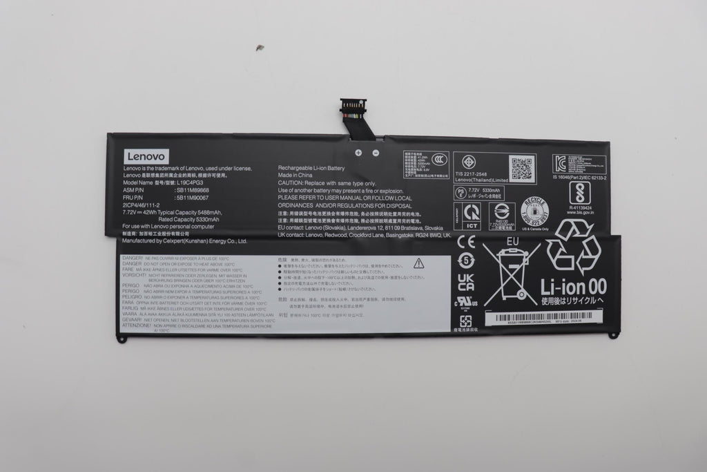 42Wh internal lithium-ion
