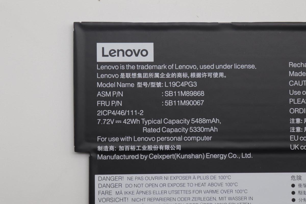 42Wh internal lithium-ion