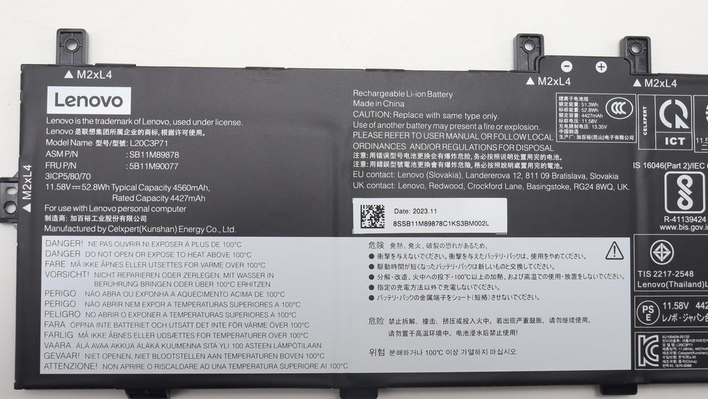 Internal Li-ion battery,