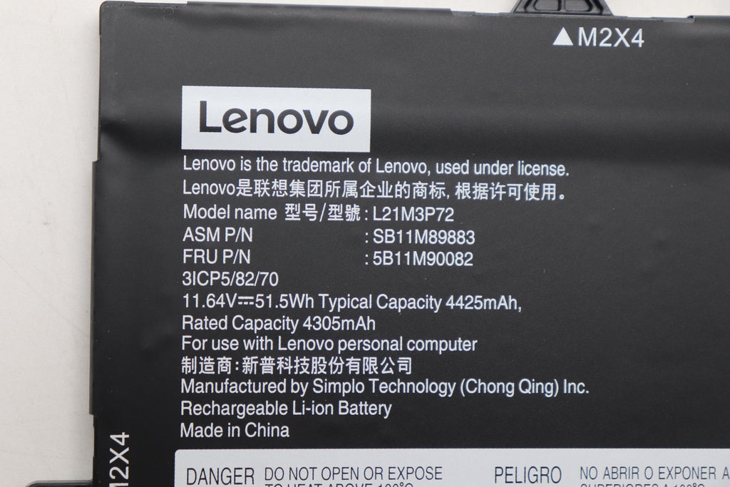 51.5Wh Internal lithium-ion
