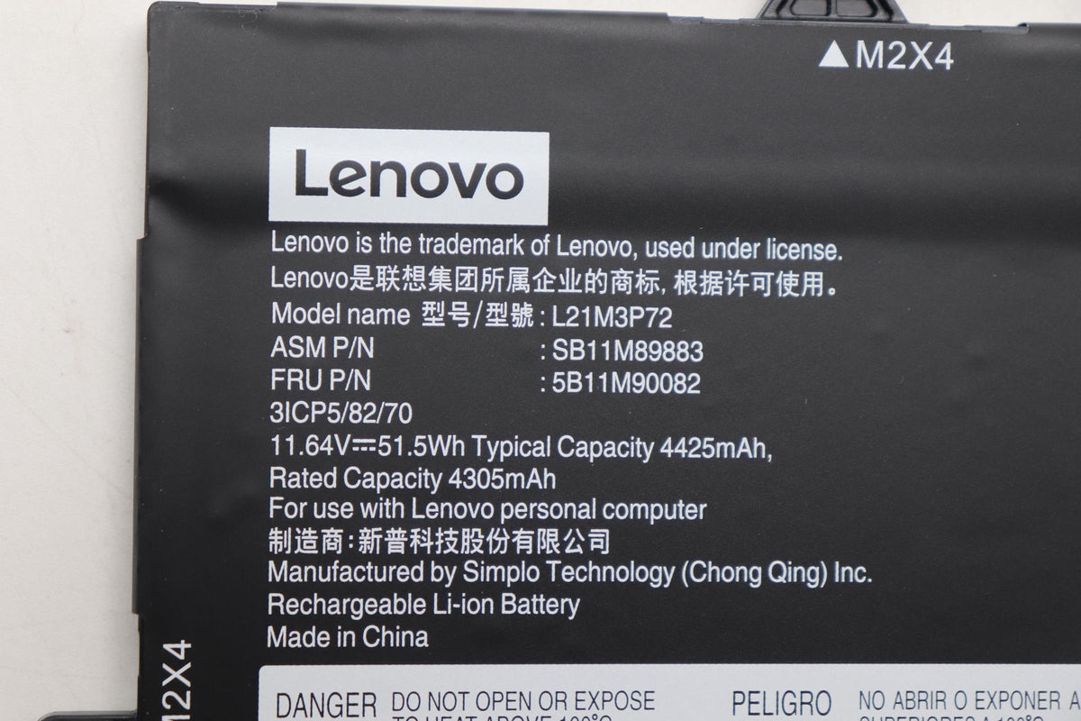 51.5Wh Internal lithium-ion