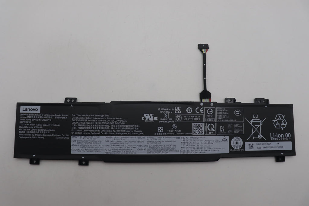 47Wh 3-cell lithium-ion