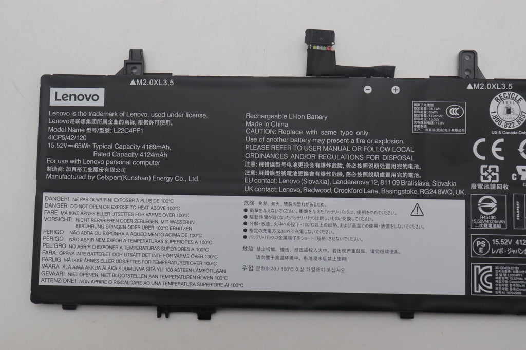 65Wh 4-cell lithium-ion