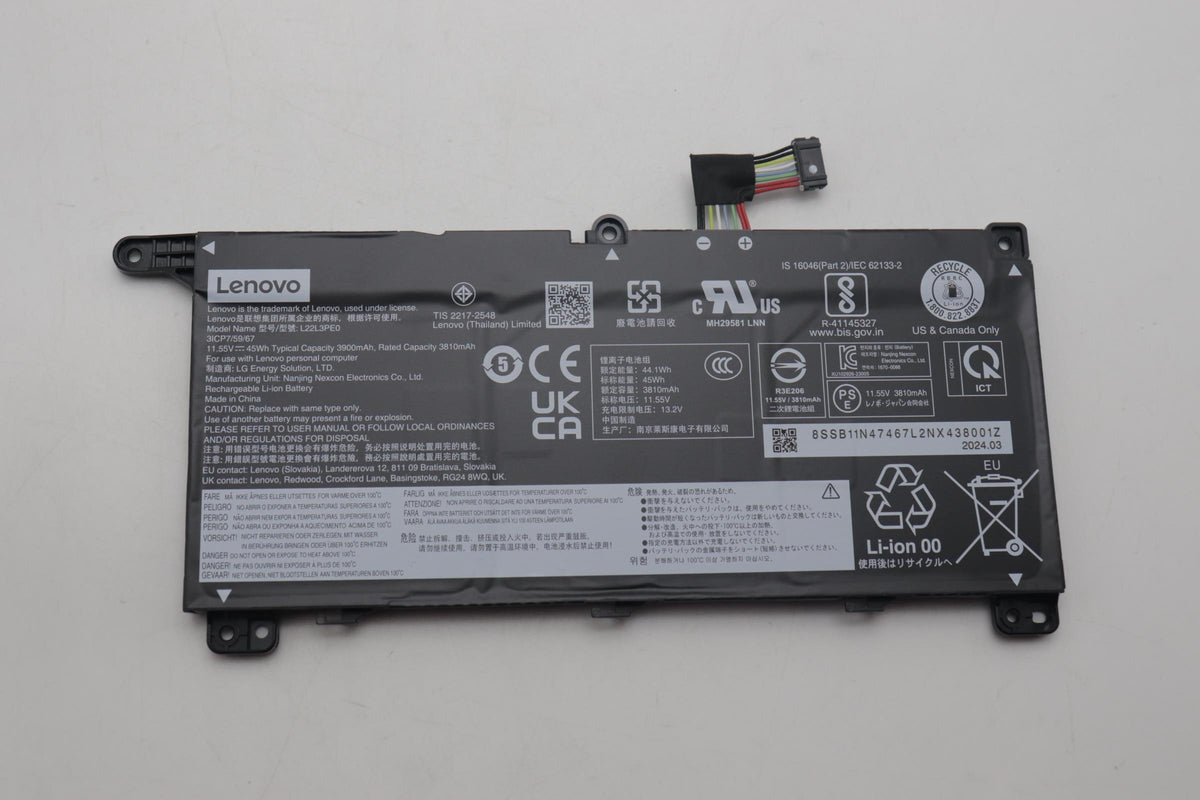 45Wh 3-cell laptop battery,