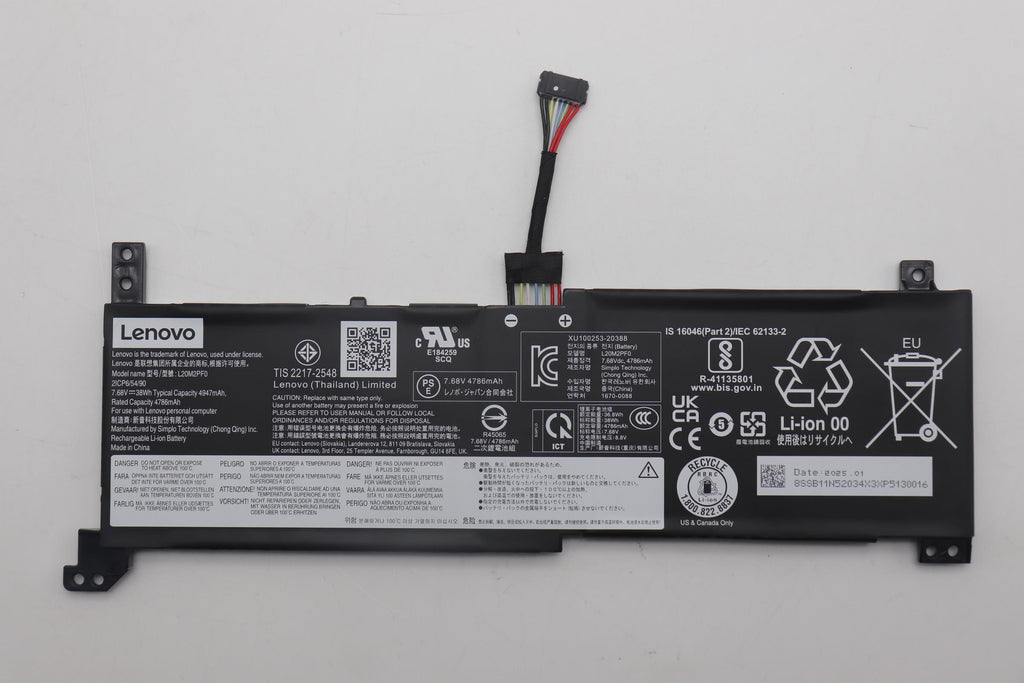 38Wh 2-cell lithium-ion