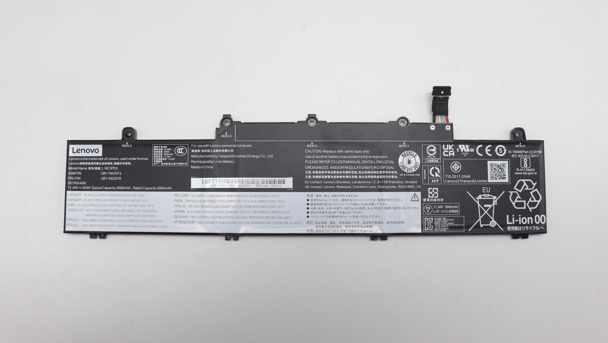 45.3Wh 3-cell lithium-ion