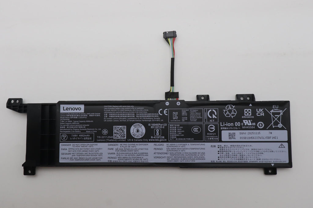 38Wh 2-cell lithium-ion