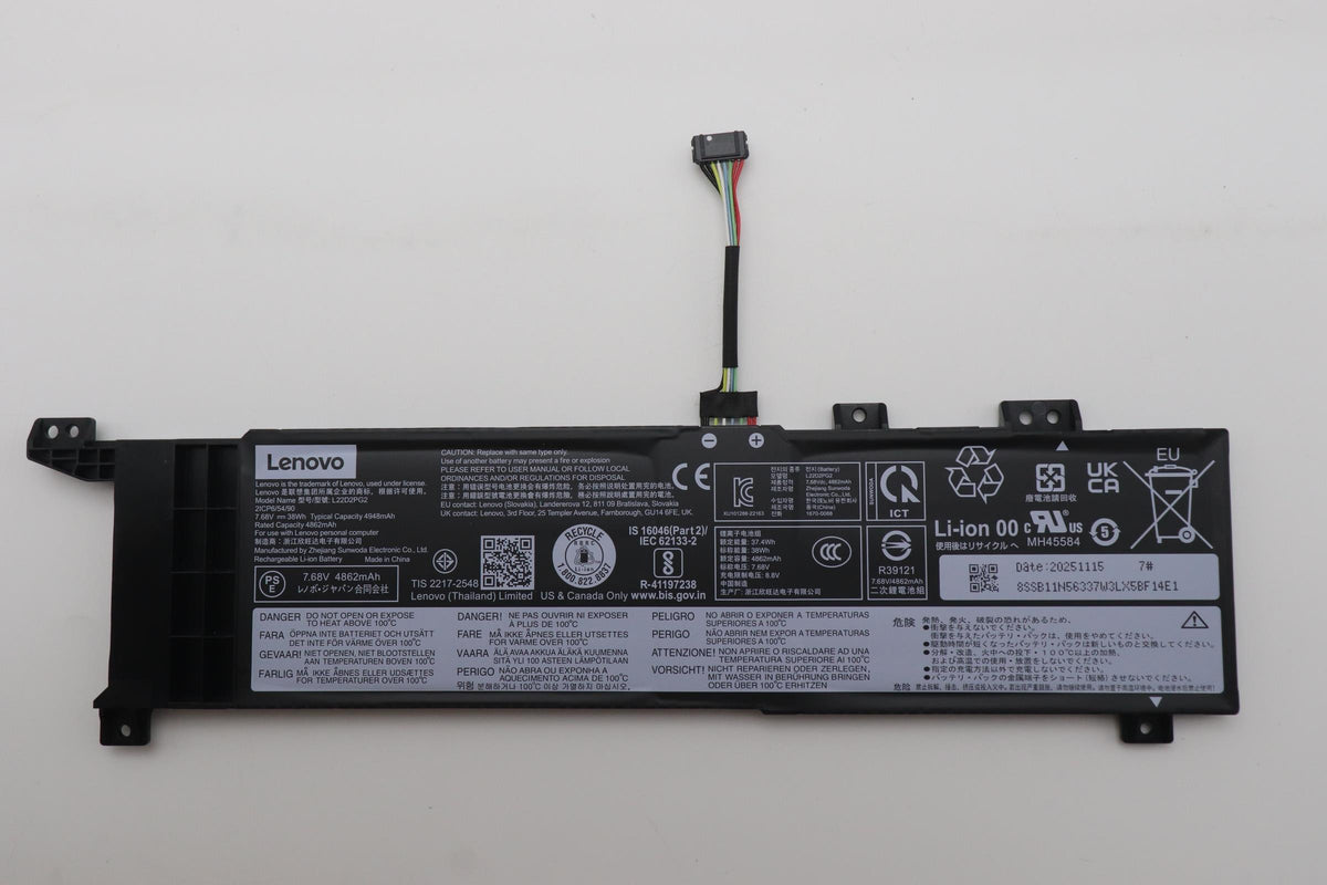 38Wh 2-cell lithium-ion