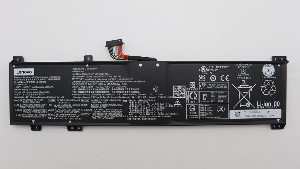 BATTERY 4cell 80Wh 15.52V