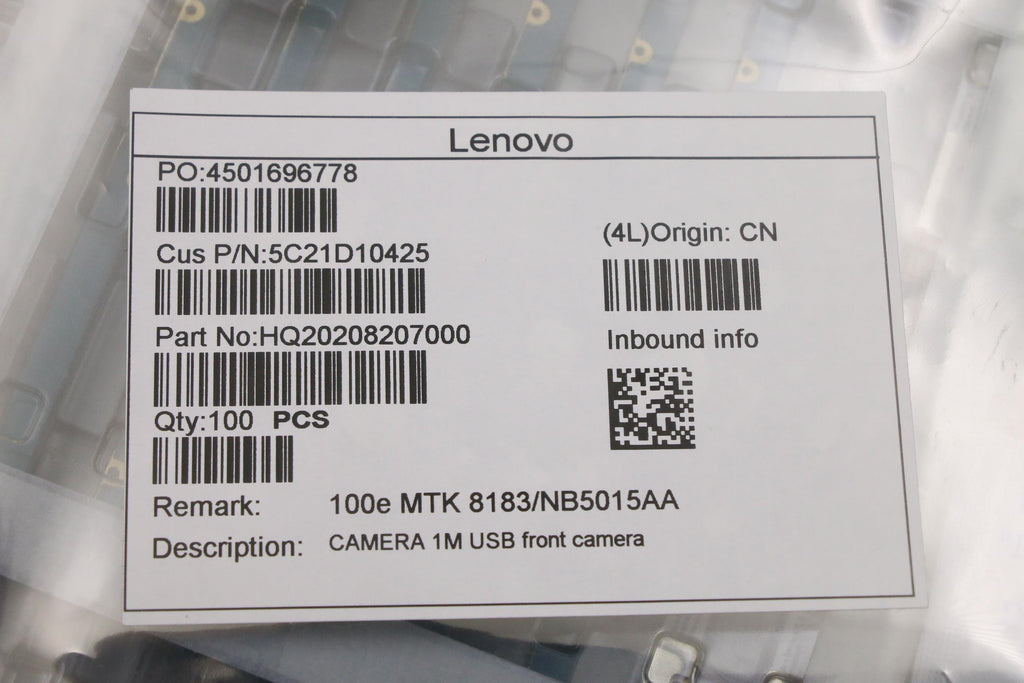 1M USB front-facing camera