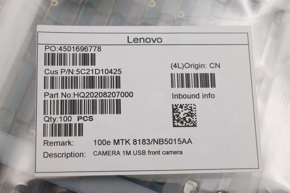 1M USB front-facing camera
