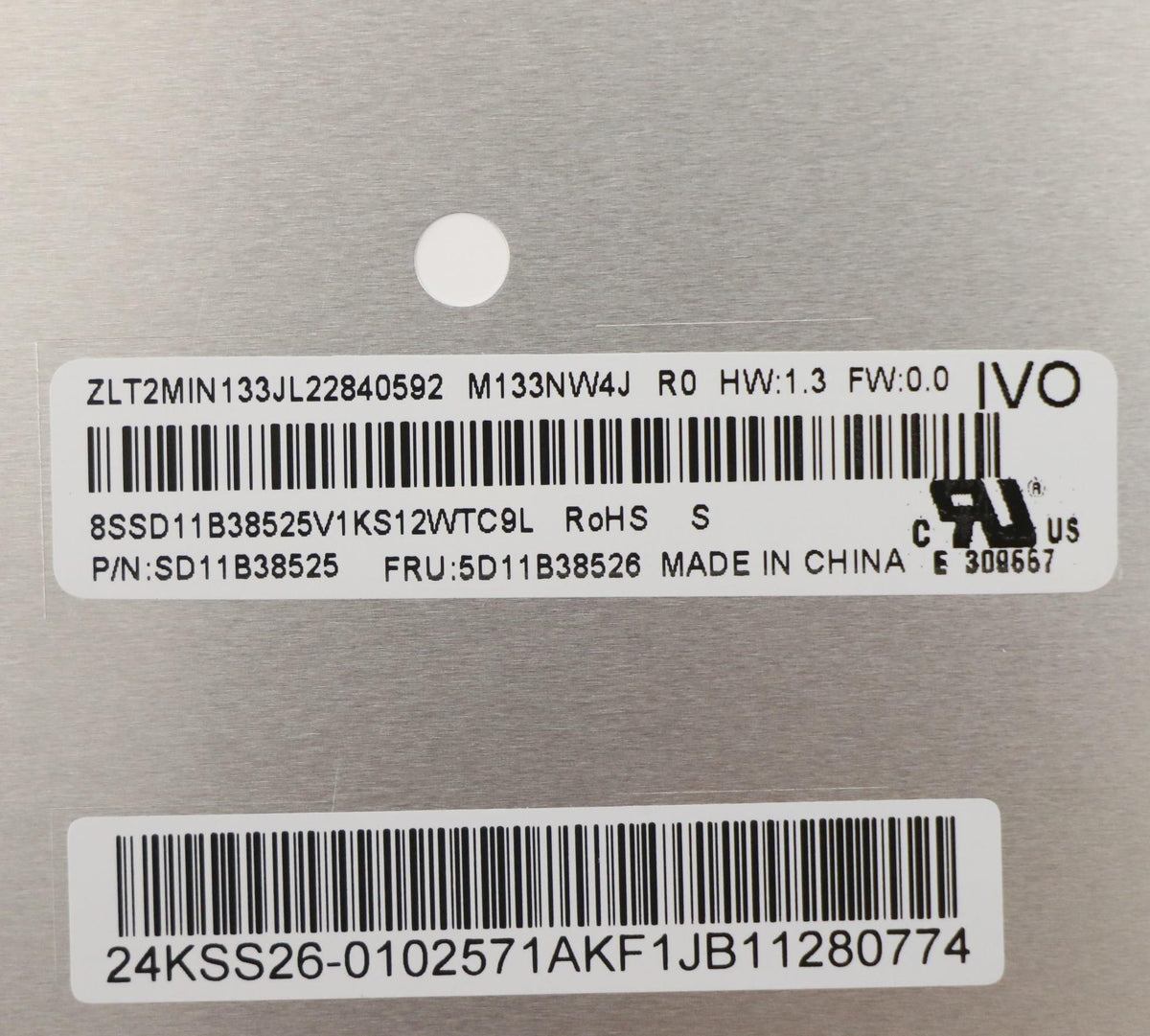13.3 inch WUXGA IPS display