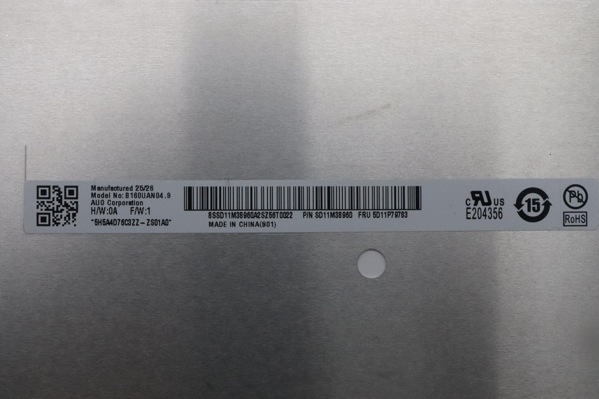DISPLAY AUO B160UAN04.9 16.0