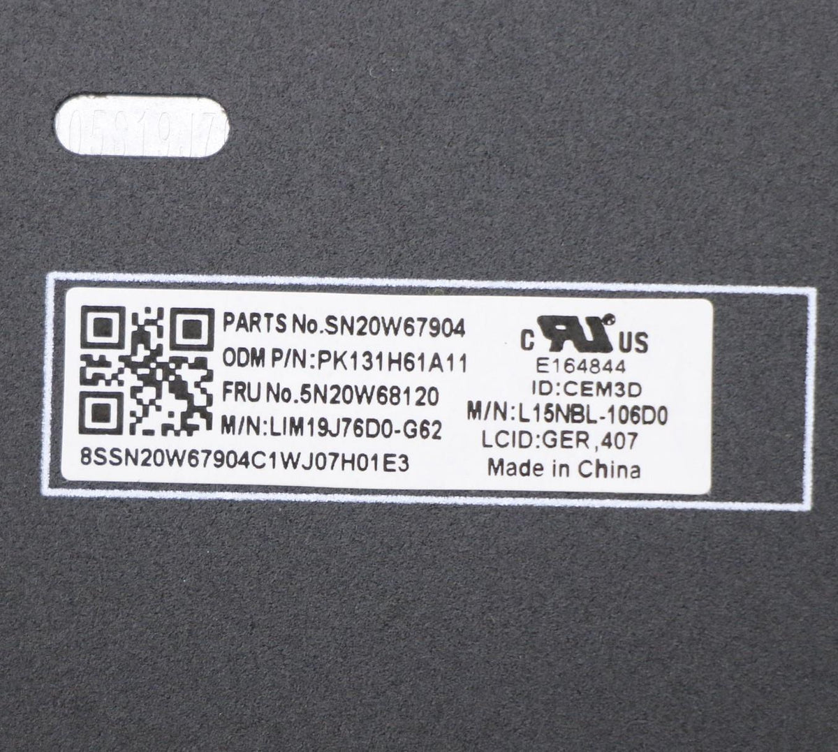 Keyb L15 G1/G2 DE. KEYBOARD: Germany vista 4