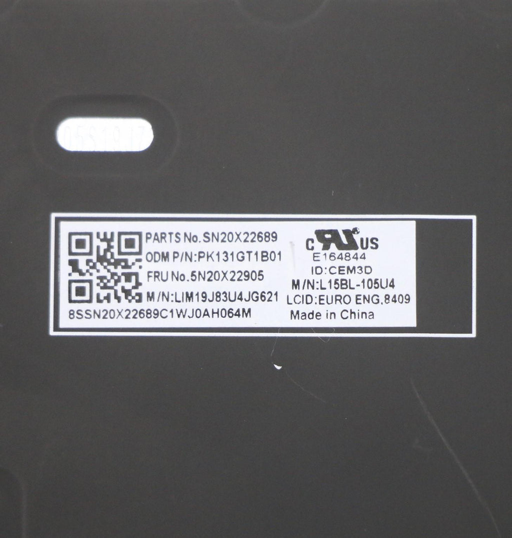 Keyb T15p/P15v G1/G2/G3 - US/I - BL. KEYBOARD: US/International. WARRANTY: 1YM