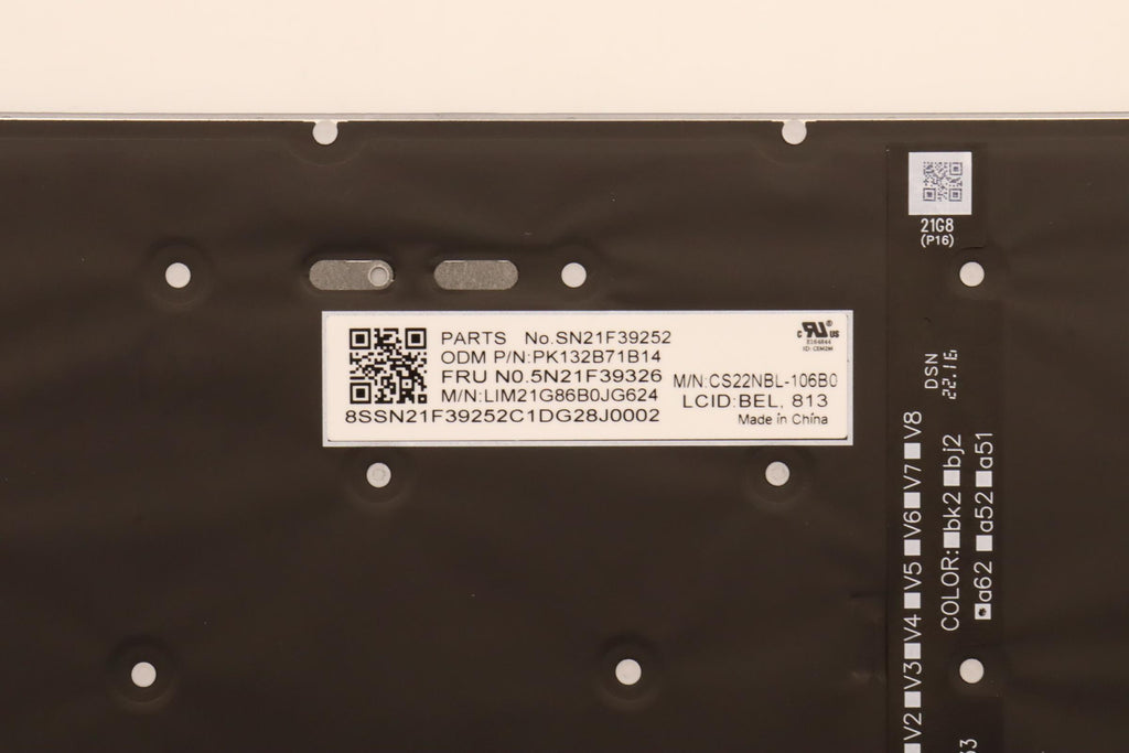 Keyb P16 G1/G2 BE - BL. KEYBOARD: Belgium. WARRANTY: 1YM