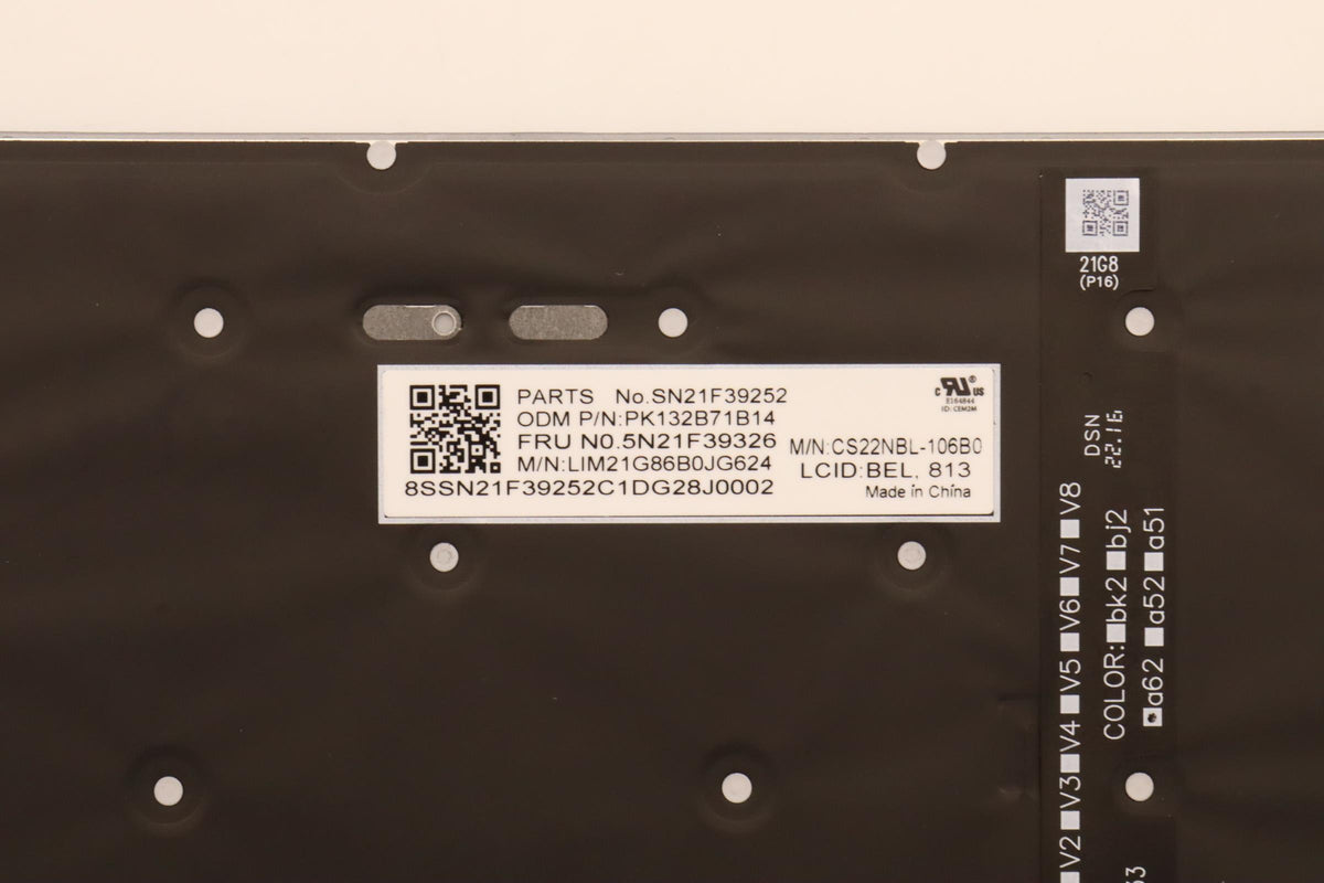Keyb P16 G1/G2 BE - BL. KEYBOARD: Belgium. WARRANTY: 1YM