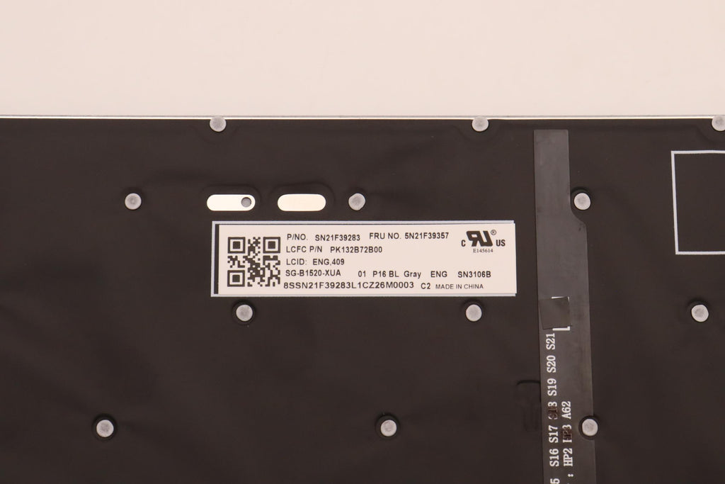 Backlit laptop keyboard,