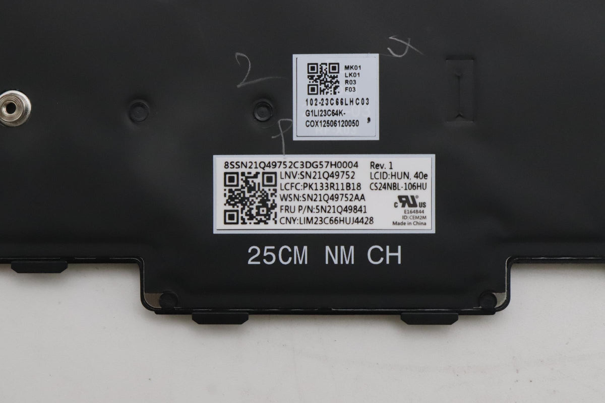 Keyb L16 G1/G2/G3/T16 G3/G4/P16s G4 HU- BL. KEYBOARD: Hungary. WARRANTY: 1YM