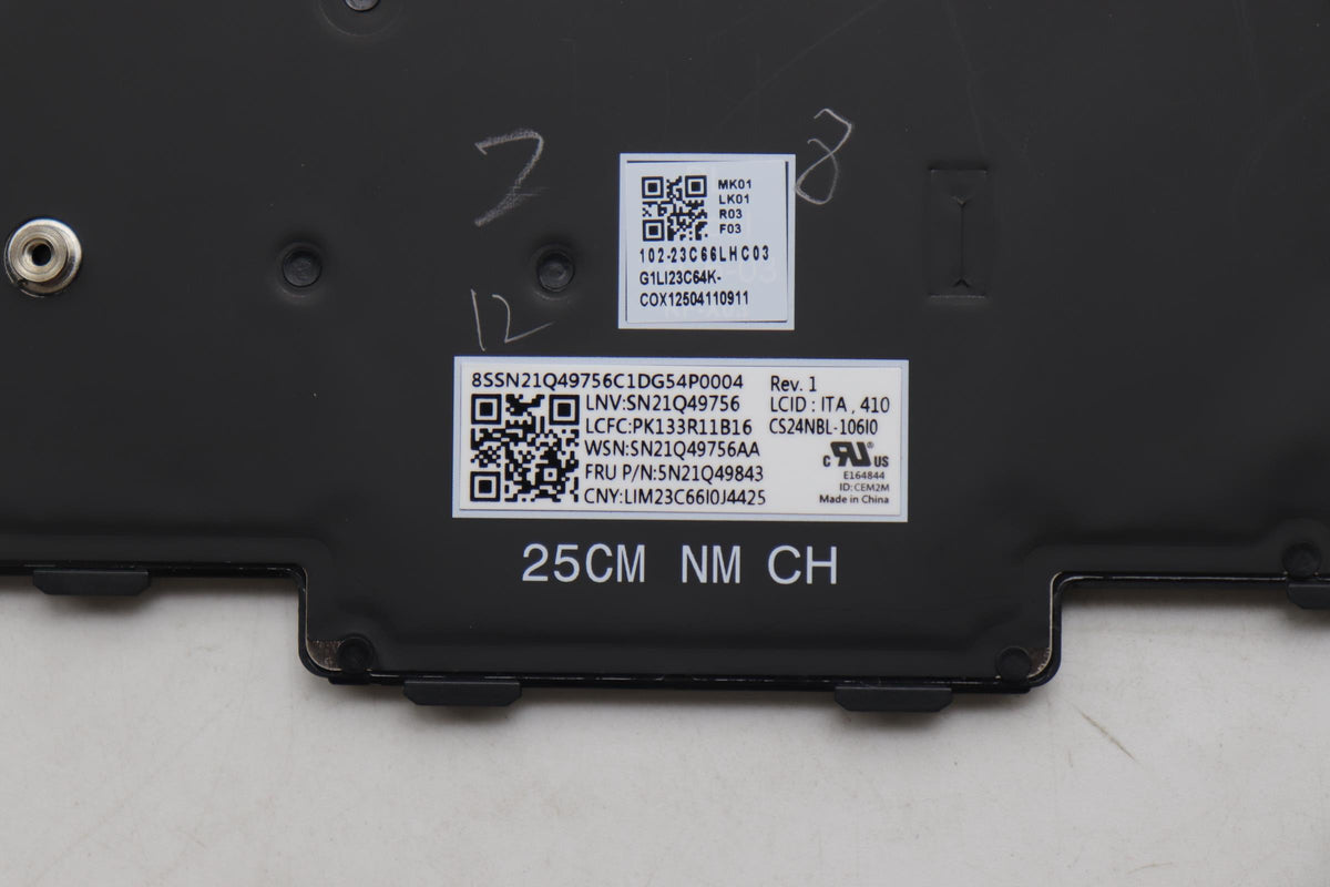 Keyb L16 G1/G2/G3/T16 G3/G4/P16s G4 IT - BL. KEYBOARD: Italy. WARRANTY: 1YM