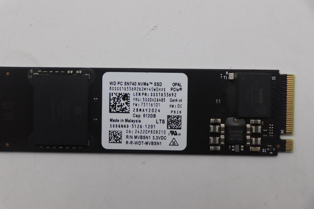 512GB M.2 PCIe 4x4 NVMe SSD
