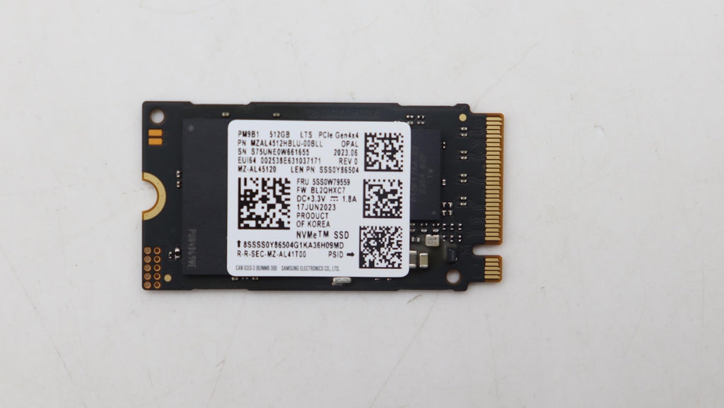 512GB M.2 2242 PCIe Gen4 SSD