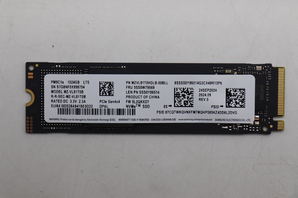 1TB M.2 2280 NVMe SSD with