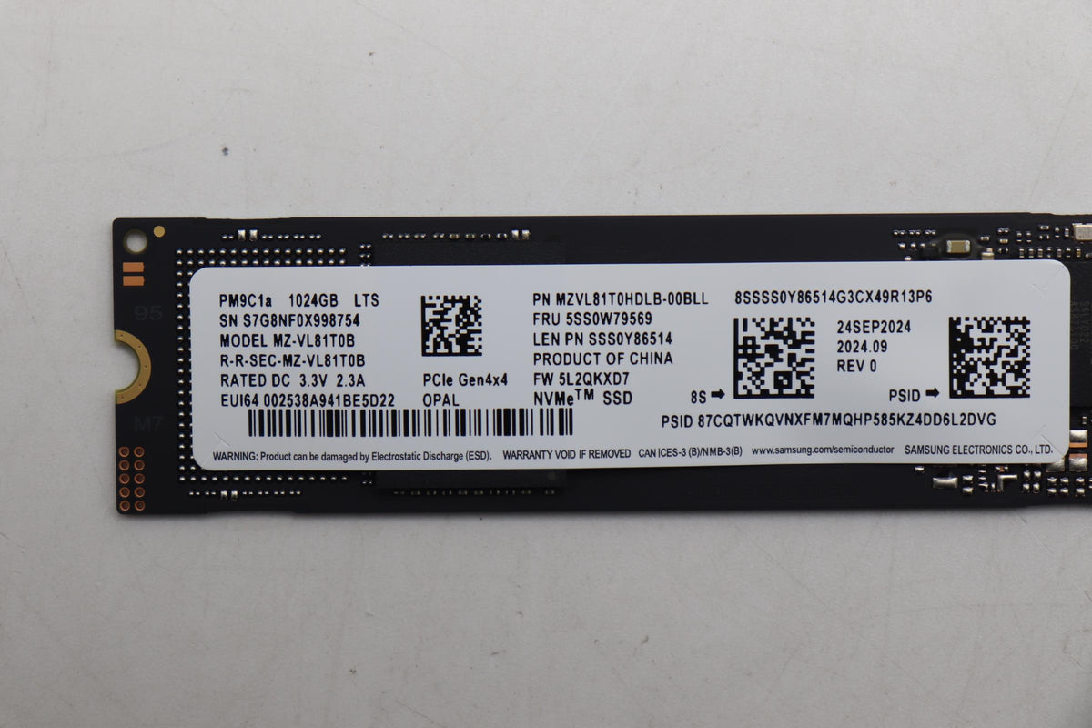1TB M.2 2280 NVMe SSD with