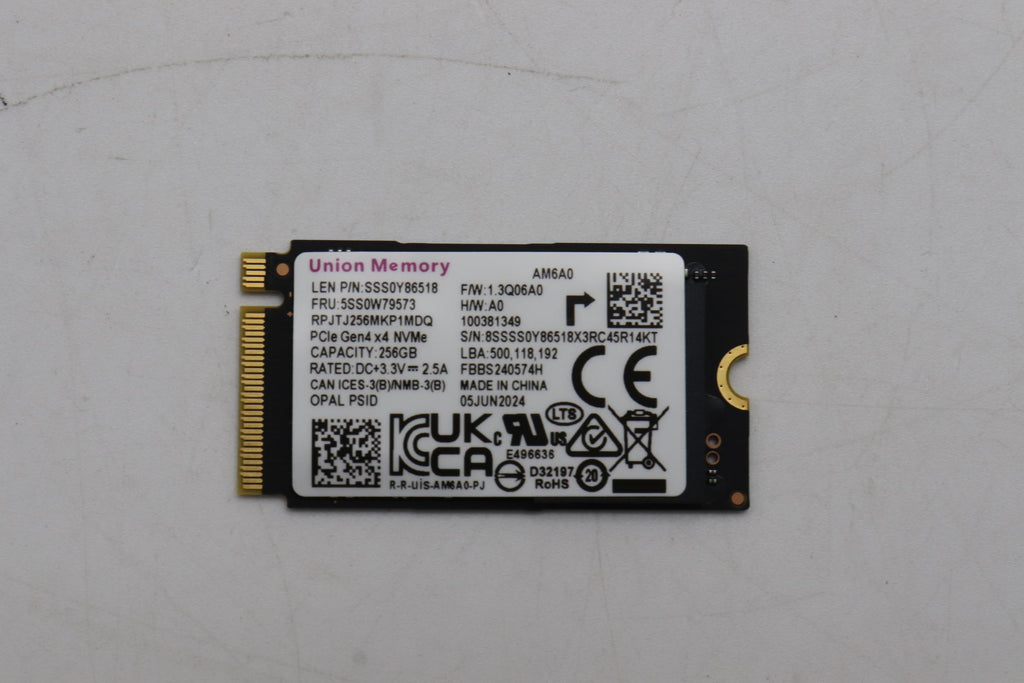 256GB M.2 2242 PCIe 4.0 SSD