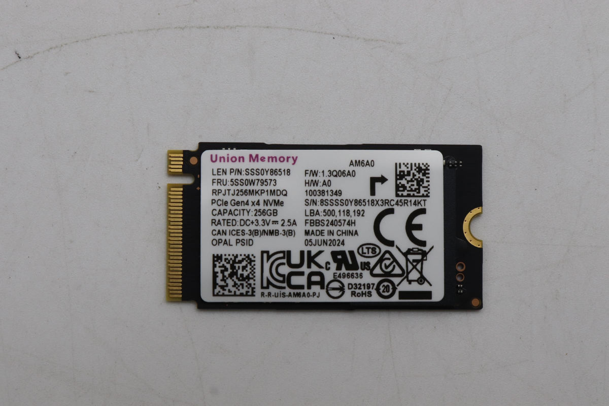 256GB M.2 2242 PCIe 4.0 SSD